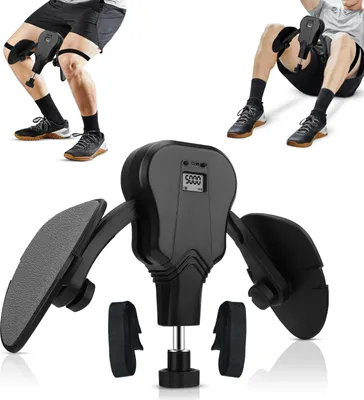 Produktbild von Oberschenkeltrainer - Beckenboden & Innenschenkel Trainingsgerät - Verstellbarer Widerstand 20–60 kg - LCD-Zähler - Unisex - Schwarz