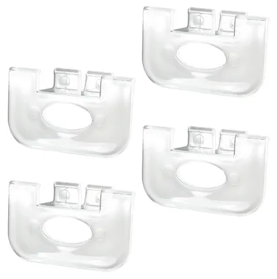 4er-Pack Wabenrollo-Griffheber, 3/4", transparent