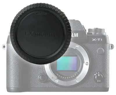 Produktbild von CELLONIC Gehäusedeckel Body Cap kompatibel mit Fuji X-T2, X-A3, X-T10, X-A2