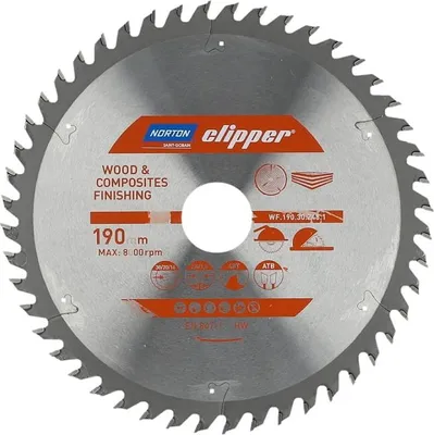 Image de Norton Clipper lame de scie circulaire bois / matériaux composites 190x30/20/16 48Z