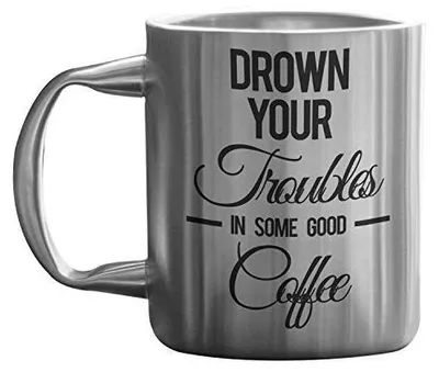 Produktbild von Doppelwandiger Edelstahlbecher für Kaffee, 266 ml