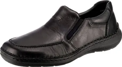 Produktbild von Rieker Herren Slipper Echtleder schwarz, Herren:43 EU