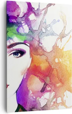 Produktbild von Bild auf Leinwand - Leinwandbild - Einteilig - Frau Abstraktion - 80x120cm - Wand Bild - Wanddeko - Wandbilder - Leinwanddruck - Wanddekoration - Leinwand bilder - Wandbild - PA80x120-3689