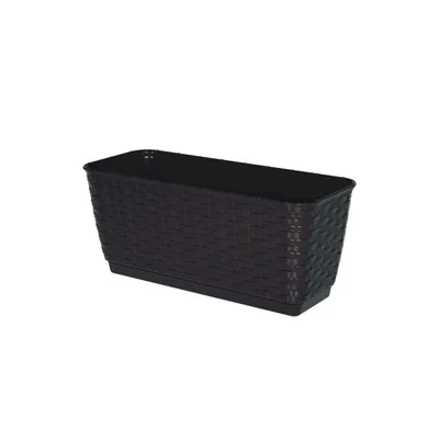 Produktbild von blumentopf kasten balkon geländer einsatz 50cm Braun