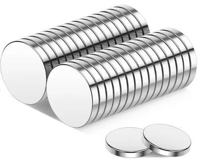 Neodym-Magnete 15x2 mm, 30 Stück, extra stark, rund