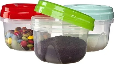 Produktbild von Behälterset MV 3tlg. 0,57L rund - Varianten- oder Farbmix