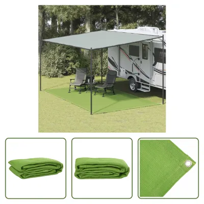 Image de The Living Store Tapis de tente vert clair 300x600 cm HDPE