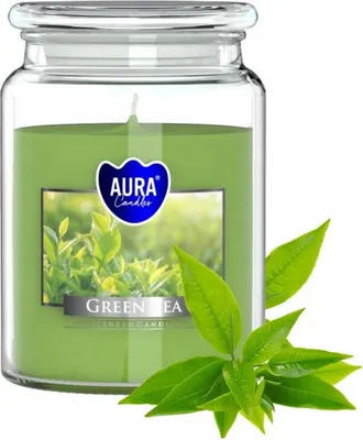 Produktbild von Duftkerze im Glas Grüner Tee 14x9,8cm bis zu 100h Brenndauer