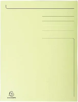 Image de Exacompta 50x Chemise imprimée 3 rabats Forever® 280gm2 Jaune 448005E
