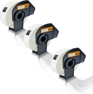 Produktbild von Print-Klex 3x Kompatible Etiketten-Rollen kompatibel mit Bother P-Touch DK-11204 P-Touch QL500 P-Touch QL500A P-Touch QL500BS P-Touch QL500BW DK11204 DK 11204 17mm x 54mm Office Pro Serie