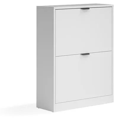 Produktbild von Schuhkipper Vicco Gizmo Weiß/Schwarz 59 x 77.6 cm mit 2 Fächern, Model 59625