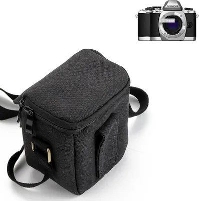 Produktbild von K-S-Trade Umhängetasche kompatibel mit Olympus OM-D E-M10 Schulter Tasche Tragetasche Kameratasche Fototasche schwarz Schutzhülle Zubehörtasche