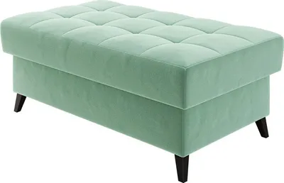 Produktbild von MIRJAN24 Sitzhocker Nord, Polsterhocker vom Hersteller, Rechteckig Hocker mit Holzfüße (Farbe: Magic Velvet 2227)