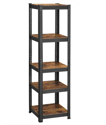 Produktbild von Aktenregal - Büroregal - 5 Fachböden - Schwerlast - Freistehend - Für Archivierung - Braun
