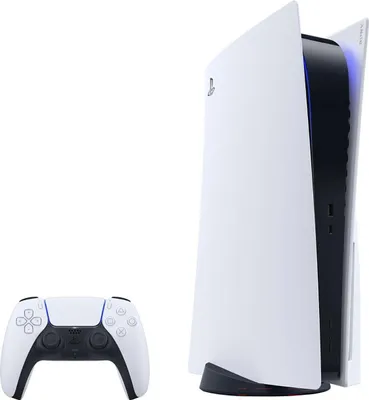 Produktbild von Sony Interactive Entertainment PlayStation 5 Konsole + zwei DualSense Wireless Controller Bundle, PlayStation 5, Schwarz, Weiß, 16000 MB, GDDR6, AMD, AMD Ryzen Zen 2