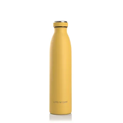 Produktbild von LARS NYSØM Trinkflasche Edelstahl | BPA-freie Isolierflasche | Auslaufsichere Wasserflasche für Sport, Fahrrad, Hund, Baby, Kinder 750ml Spicy Mustard