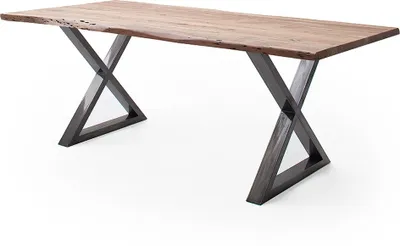 Produktbild von Baumkantentisch >Calabria< in Akazie natur / antik - 200x77,5x100 (BxHxT)