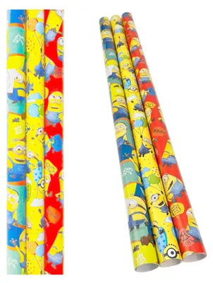 Immagine prodotto di Carta da regalo Minions – 200 x 70 cm – 3 rotoli