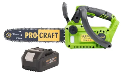 Produktbild von Procraft PKA42Libb Akku Kettensäge 20 V 304 mm Brushless + 1x Akku 4,0 Ah - ohne Ladegerät