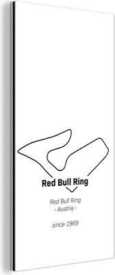Obrázok produktu pre Nástenná dekorácia Kovový kovový obraz Wall Art 40x80cm Formula 1 - Red Bull Ring - okruh Muchowow Hliníkové obrazy