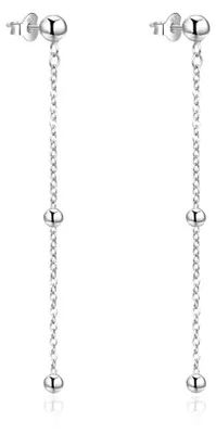 Produktbild von Lange silberne Ohrringe AGT-E040P
