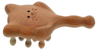 Immagine prodotto di Spazzola massaggiante ergonomica in legno di sandalo per il cuoio capelluto