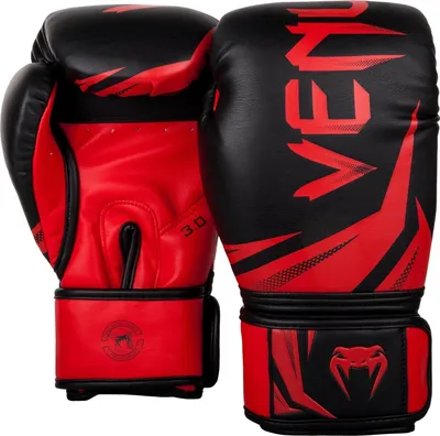 Produktbild von Venum Challenger 3.0 Boxing Gloves Black Red Gewicht 14 oz