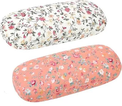 Produktbild von Damen-Sonnenbrillen-Halter-Blumen-Größe-Large-Stoff-Hardcase-Reisebrillenhalter