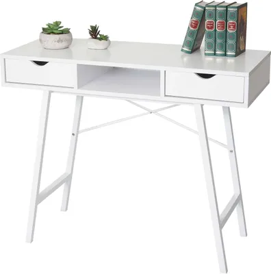 Produktbild von Konsolentisch HWC-E92, Ablagentisch Beistelltisch, 3D-Struktur 100x40cm  weiß