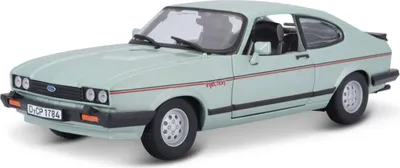 Produktbild von Bburago 21093 Ford Capri MK II 2.8 Injection Coupe hellgrün 1982 Maßstab 1:24