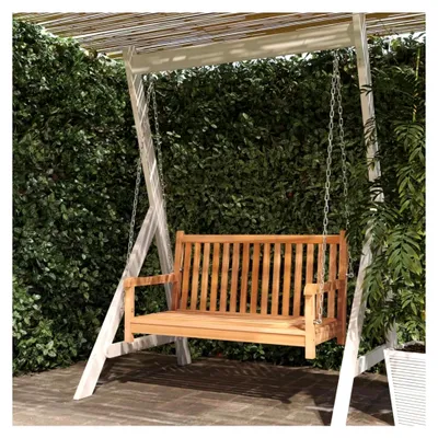 Produktbild von Schaukelbank aus massivem Teakholz 114x60x64cm