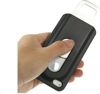 Produktbild von Schutzhülle Hard Case Hülle Flaschenöffner für Case Handy iPhone 4 / 4s Schwarz