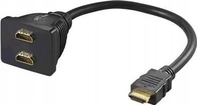 Obrázok produktu pre Microconnect HDM19M19F19F, 0,2 m, Typ HDMI (štandard), Typ HDMI (štandard), Čierna