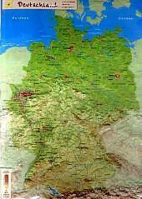 Image de Carte en relief de l'Allemagne (en plastique)