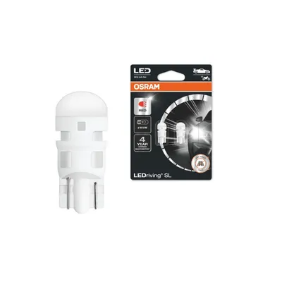 Produktbild von Auto-Led-Lampe 2825Drp-02B W5W Rot 1W 12V W2.1X9.5D Osram