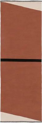 Produktbild von Baumwollteppich Läufer Lenny 70x200 cm Terrakotta