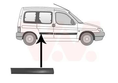 Image de VAN Wezel | Baguette décorative/de protection, porte (0903426) adaptable sur Citroën