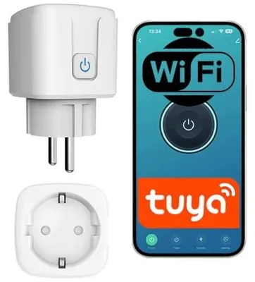 Zdjęcie produktu dla Gniazdko inteligentne WIFI 16A pomiar energii sterowanie aplikacją