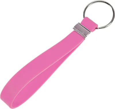 Produktbild von Silikon Schlüssel Band Key Tag Schlüssel Anhänger Rosa