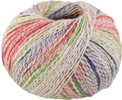 Produktbild von Lana Grossa - Torto 0008 rohweiß rosa grün orange marine blassgrün hellblau