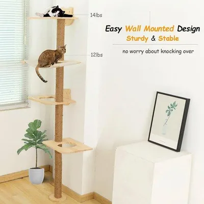 Produktbild von Katenspielhaus mit Kletterbaum / groß für Katzen
