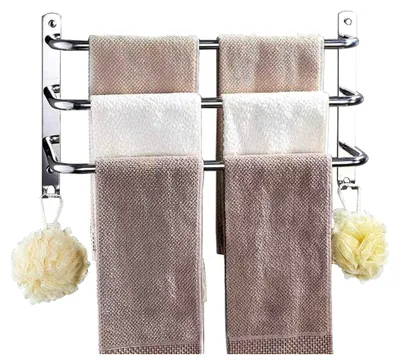 Produktbild von Handtuchhalter aus Edelstahl mit Haken für Wandmontage