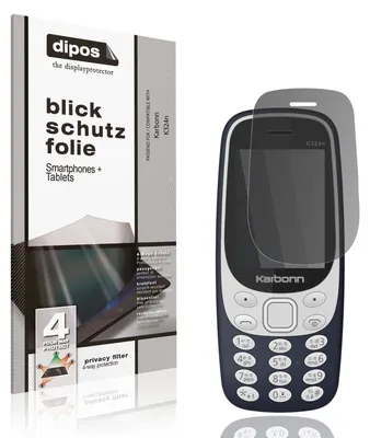Produktbild von Blickschutzfolie für Karbonn K324n matt Schutzfolie Folie Display Schutz dipos