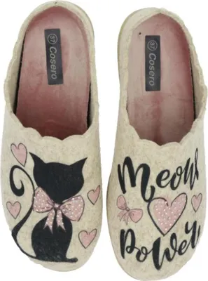 Produktbild von Cosero Damen Hausschuh Katze EUR 37