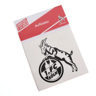 Produktbild von 1. FC Köln Aufkleber transparent (schwarz)
