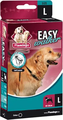 Image de Harnais anti-traction Flamingo Easy Walker - Harnais pour chien - Aide au dressage - Taille L