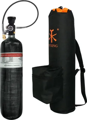 Produktbild von TUXING Carbonfaserzylinder, 3,0L Kapazität, 300BAR Betriebsdruck, 3L mit Beutel A Ventil