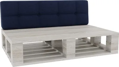 Obrázek produktu pro Paletové polštáře, paletové polštáře sedák opěradlo prošívané PFG (opěradlo 120x60, tmavě modrá)