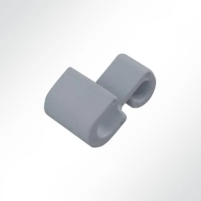 Produktbild von Lysel® Kunststoff Doppelhaken klein, (BxL) 25x41mm in grau (10 Stück)
