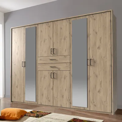 Produktbild von Kleiderschrank 273cm in Eiche DUNBAR-43, inkl. Passepartout